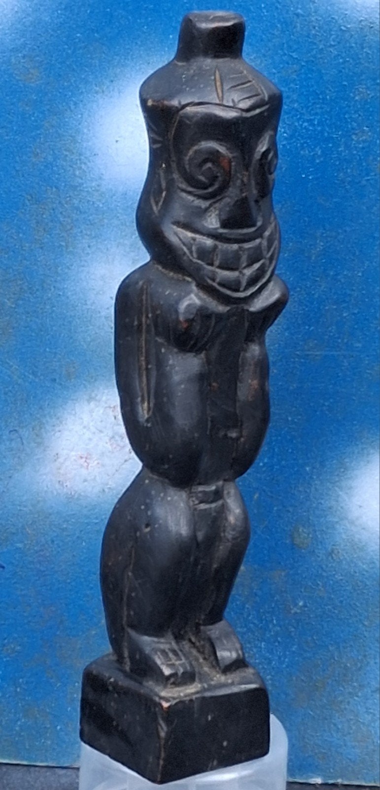 Bali. Fetisj.  Houtsnijwerk.  21 cm., Bruin, Handgemaakt, Indonesië, 21 cm