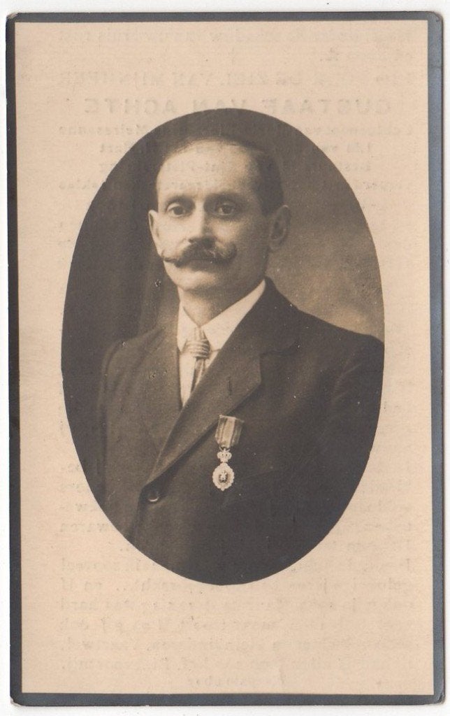 Gustaaf van Achte 1872 Gent + 1940 Gent, 68 jaar oud, Verzamelen, Verzenden