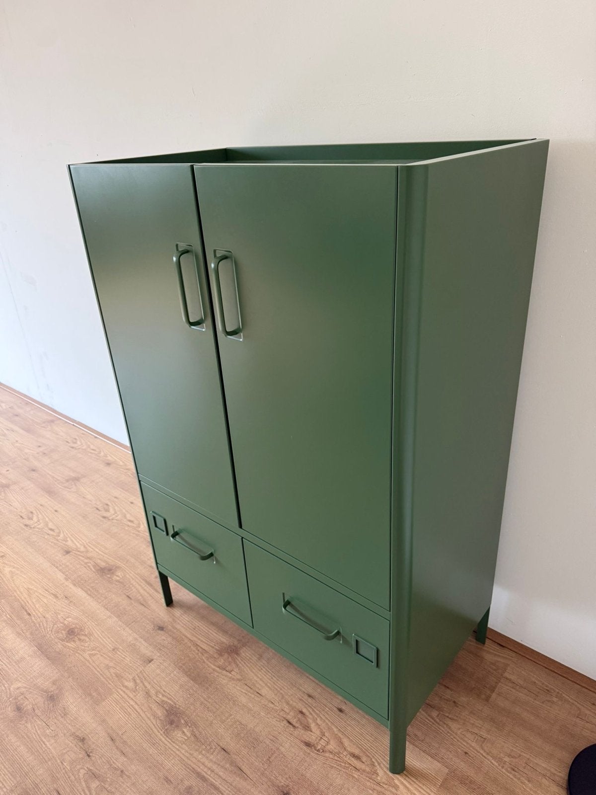 IKEA Kast IDÅSEN Groen met Lades en Planken - staal - izgs, Ophalen, 50 tot 100 cm, Zo goed als nieuw, Metaal