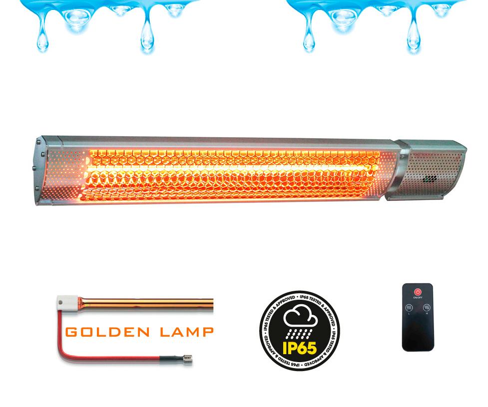 Infrarood terrasverwarmer + Remote, Ophalen of Verzenden, Nieuw