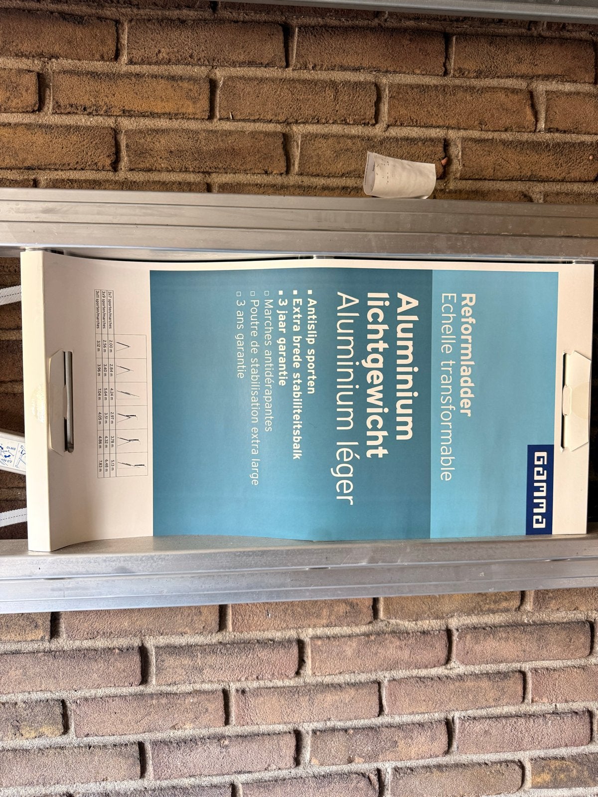 GAMMA Reformladder Aluminium Lichtgewicht, Ophalen, Nieuw, Ladder, Opvouwbaar of Inschuifbaar