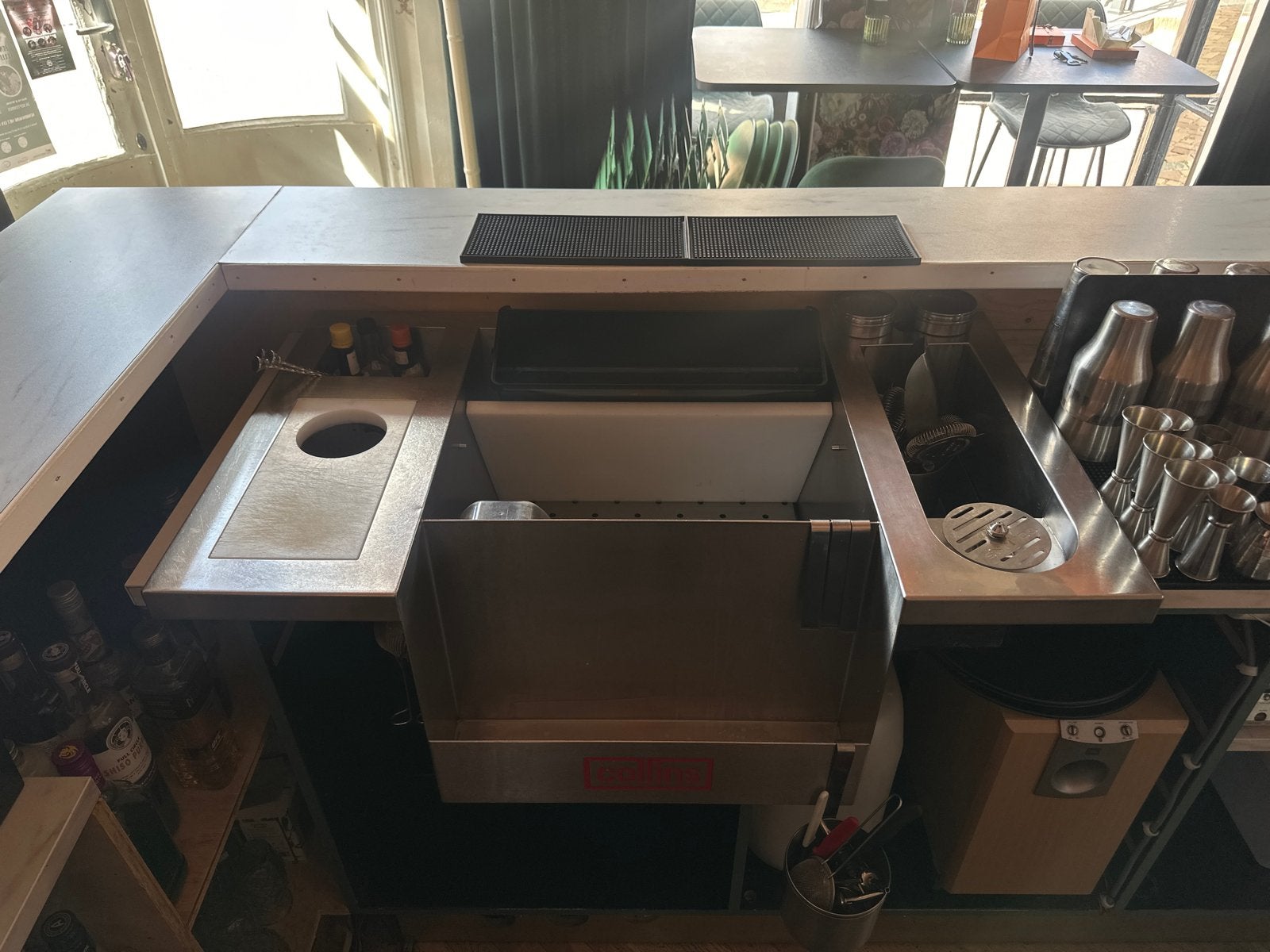Collins Barstation RVS - Professionele Baruitrusting, Ophalen, Gebruikt, Overige typen