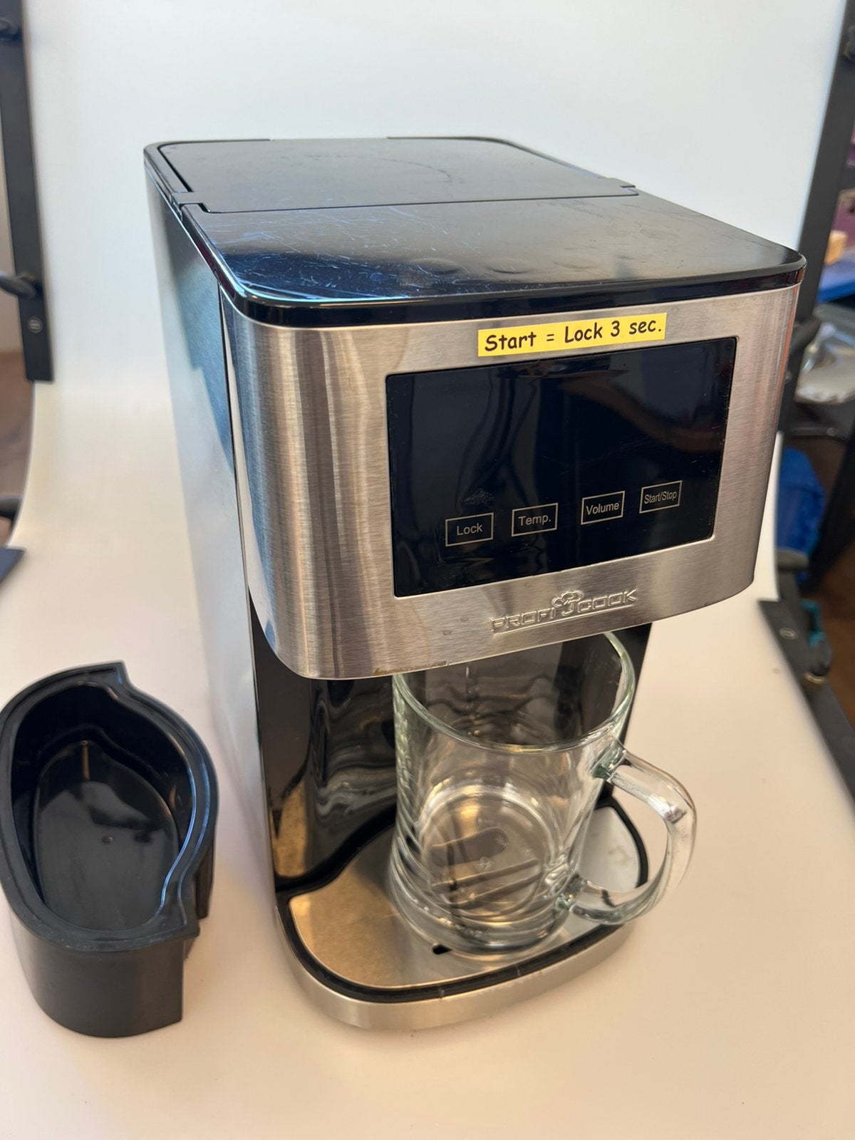 Proficook Heetwaterdispenser Hws 1145, 2 liter of meer, Ophalen of Verzenden, Gebruikt, Rvs