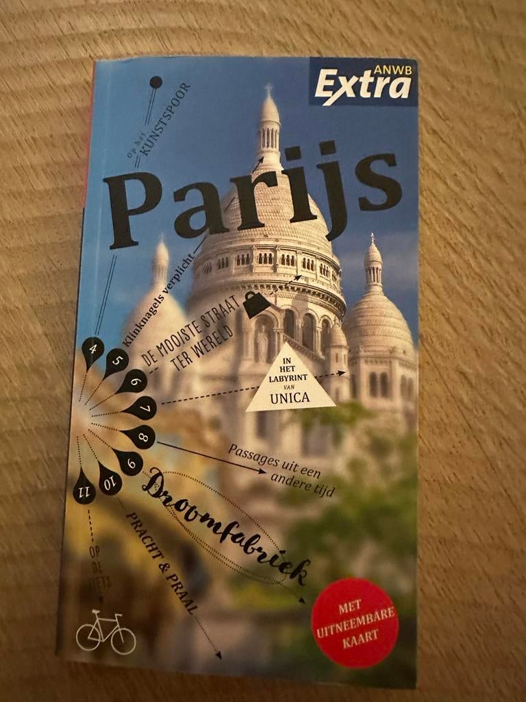 ANWB Extra Reisgids Parijs - Met uitneembare kaart -NIEUW-, Europa, Nieuw, Ophalen of Verzenden, Reisgids of -boek