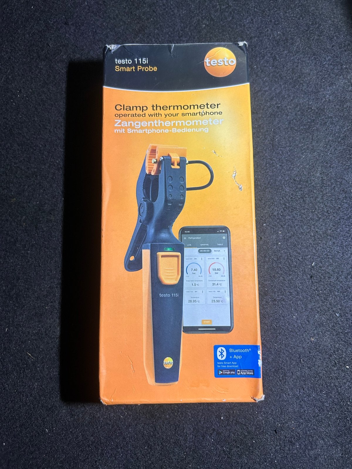 Testo 115i Smart Probe Tangthermometer Bluetooth, Doe-het-zelf en Verbouw, Meetapparatuur, Ophalen of Verzenden, Nieuw, Temperatuur