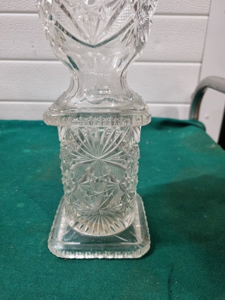 vaas kristal brockwitz art nouveau, Ophalen of Verzenden
