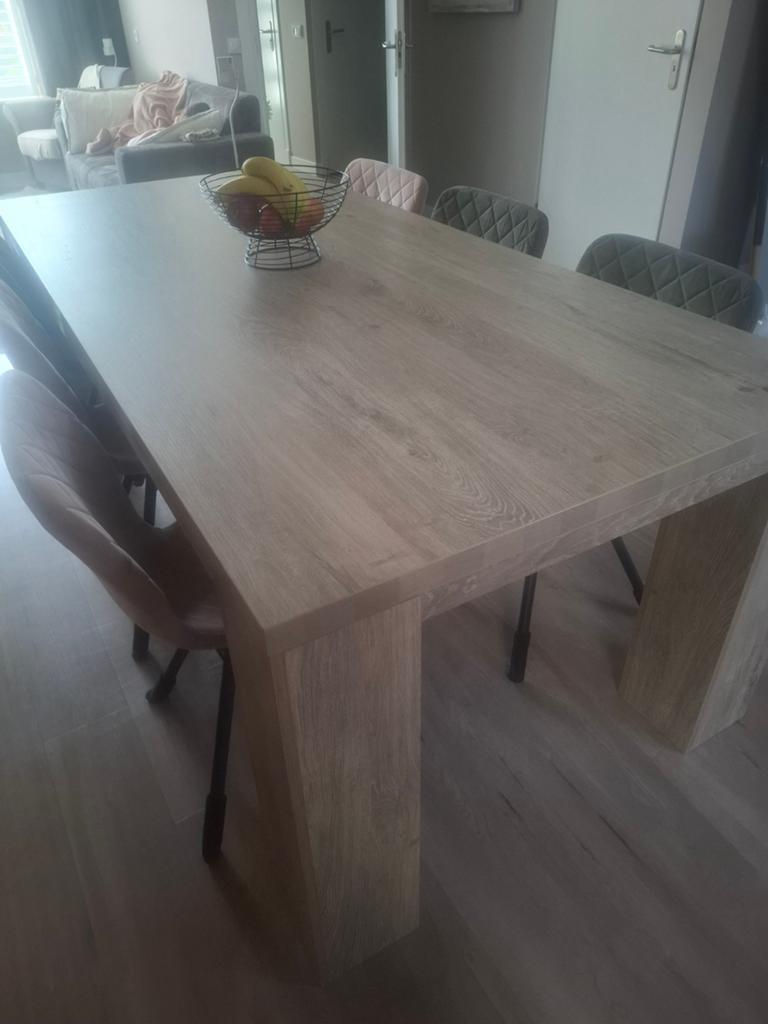 Zeer nette eettafel 220x100cm HPL, Huis en Inrichting, Tafels | Eettafels, Zo goed als nieuw, 100 tot 150 cm, 200 cm of meer, Vijf personen of meer