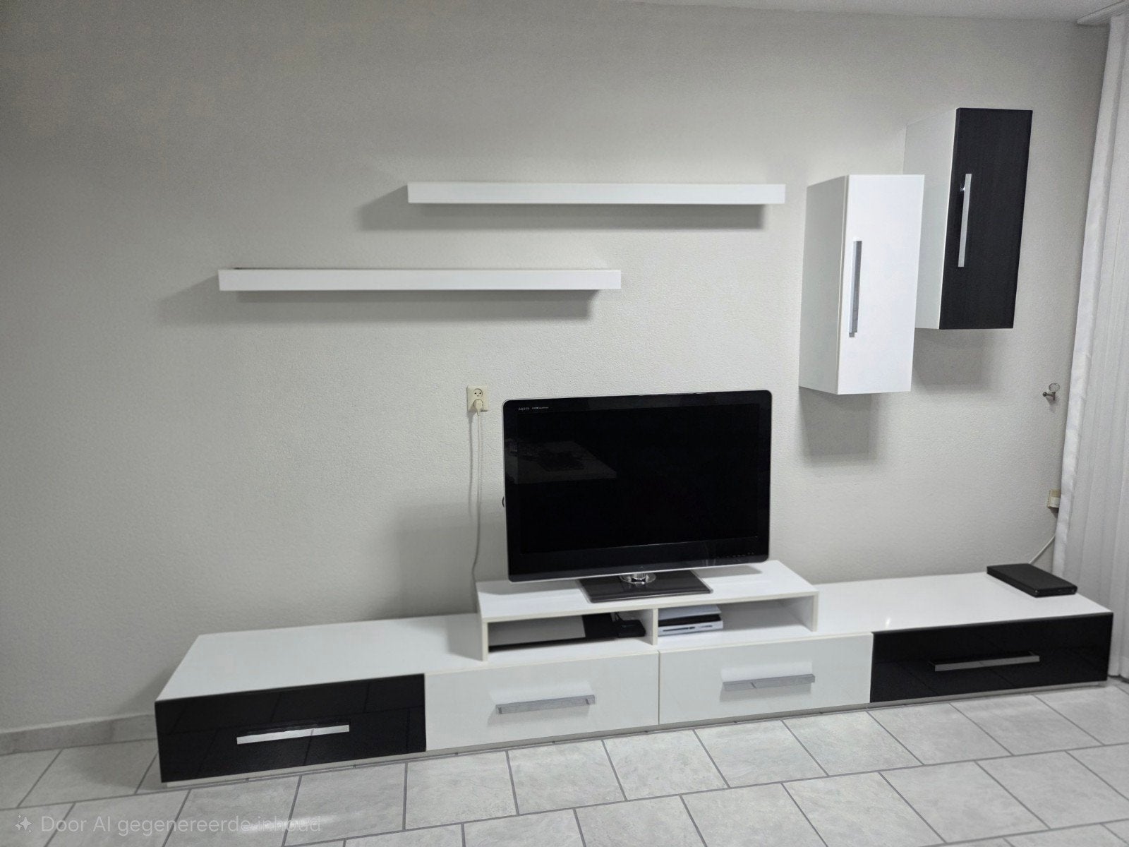 Woonkamerset: TV meubel, Wandmeubel, Eettafel, Ophalen