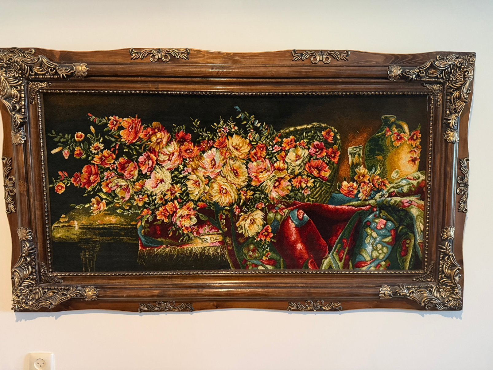 Handgeweven zijden tapijt, Ophalen, Rechthoekig, 200 cm of meer