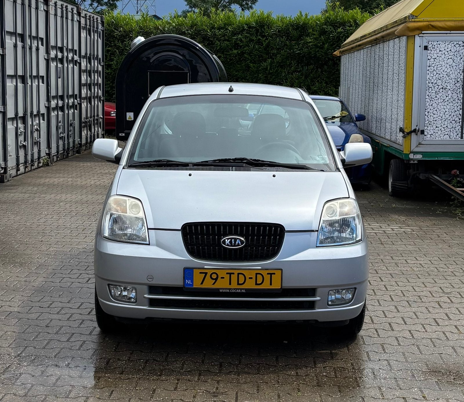 Kia Picanto 1.0 2006 Grijs, Auto's, Kia, Voorwielaandrijving, 836 kg, 4 cilinders, 400 kg