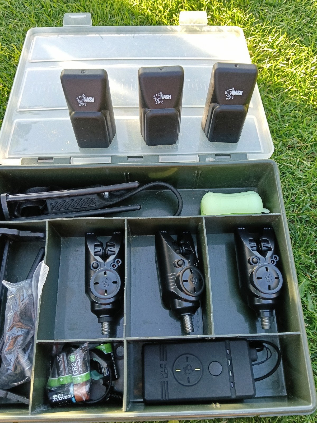 Nash S5R Beetmelders Set (3x) incl. Sounderbox en Snapears, Ophalen of Verzenden, Gebruikt, Overige typen