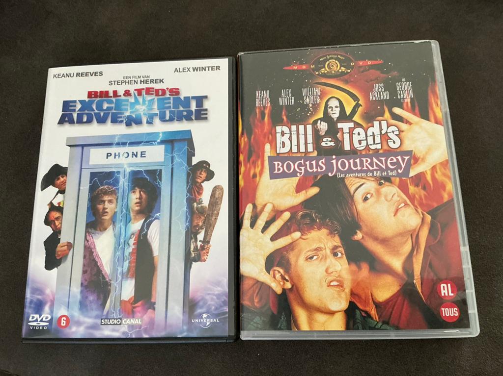 Bill & Ted 1 en 2 (Keanu Reeves) oa Excellent Adventure, Ophalen of Verzenden