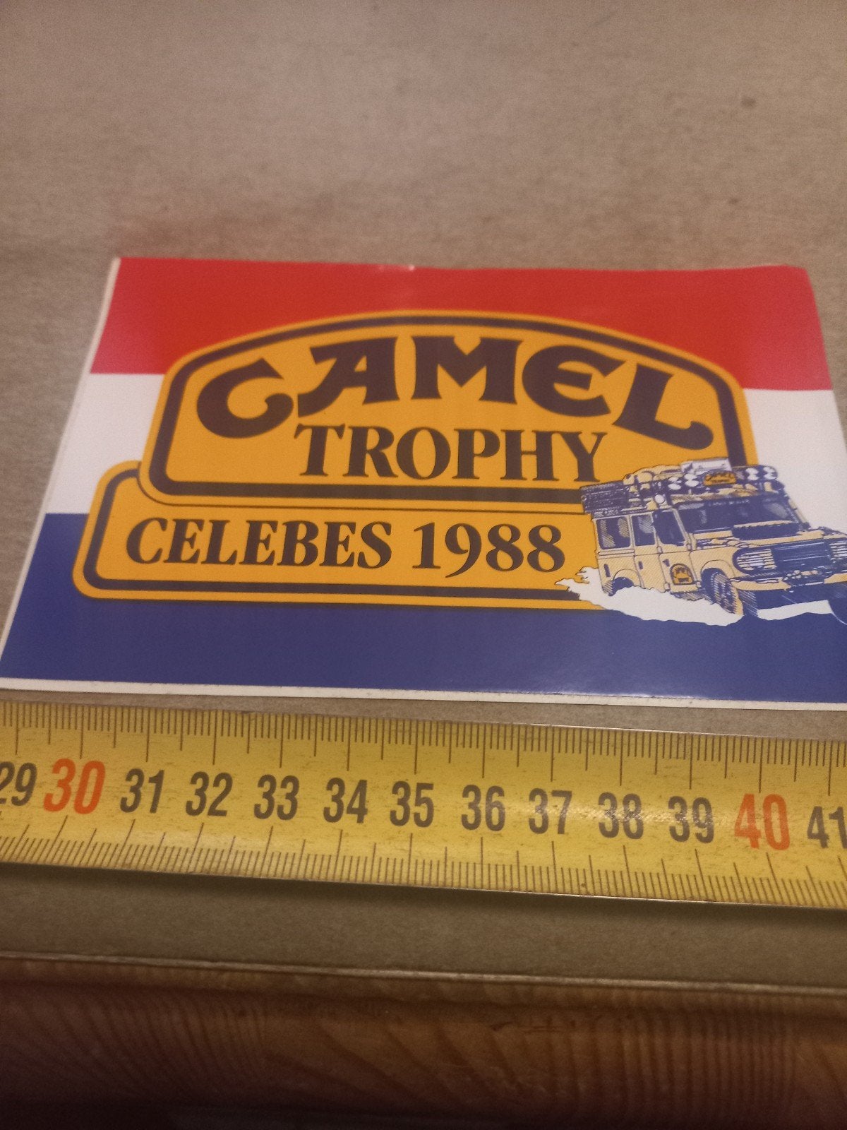 Camel Trophy Celebes 1988 Sticker, Verzamelen, Ophalen of Verzenden, Gebruikt