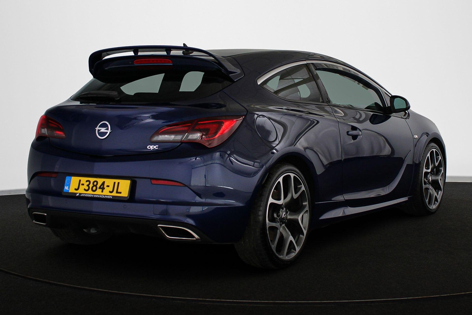Opel Astra GTC 2.0 Turbo OPC 280PK Leder Recaro Kuipstoelen, 1998 cc, Gebruikt, 4 cilinders, Blauw