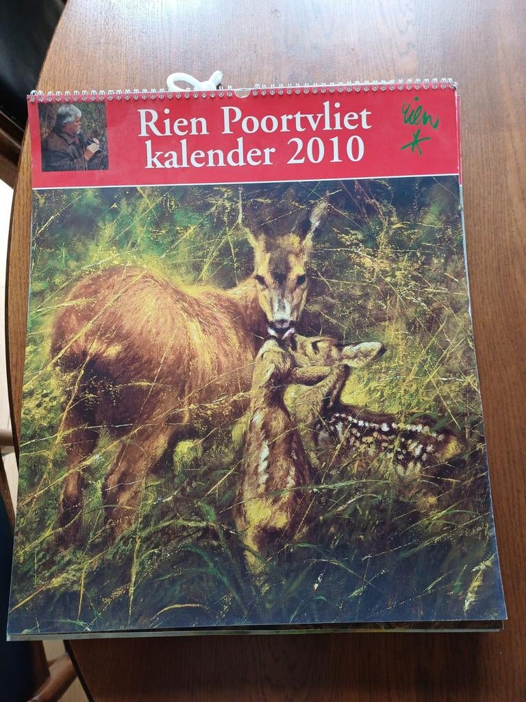 Kalender Rien van Poortvliet 2010, Ophalen, Maandkalender