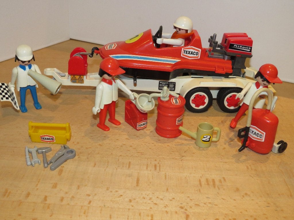 Playmobil System 3538 Vintage Speedboot met Trailer, Gebruikt, Complete set, Ophalen of Verzenden, Boot/Schip