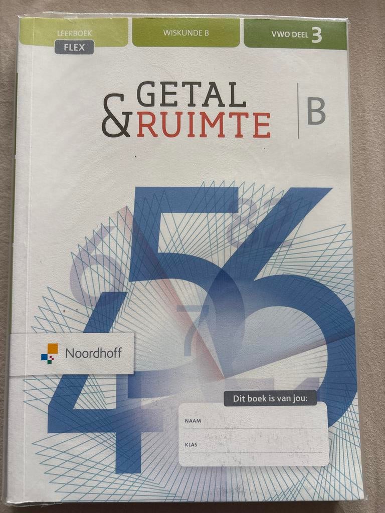 Getal & Ruimte VWO deel 3 Wiskunde B (Nieuw), Boeken, Ophalen of Verzenden, Beta, Nieuw