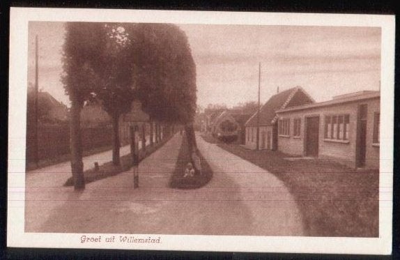 Groet uit Willemstad, Verzenden, 1920 tot 1940, Ongelopen, Noord-Brabant