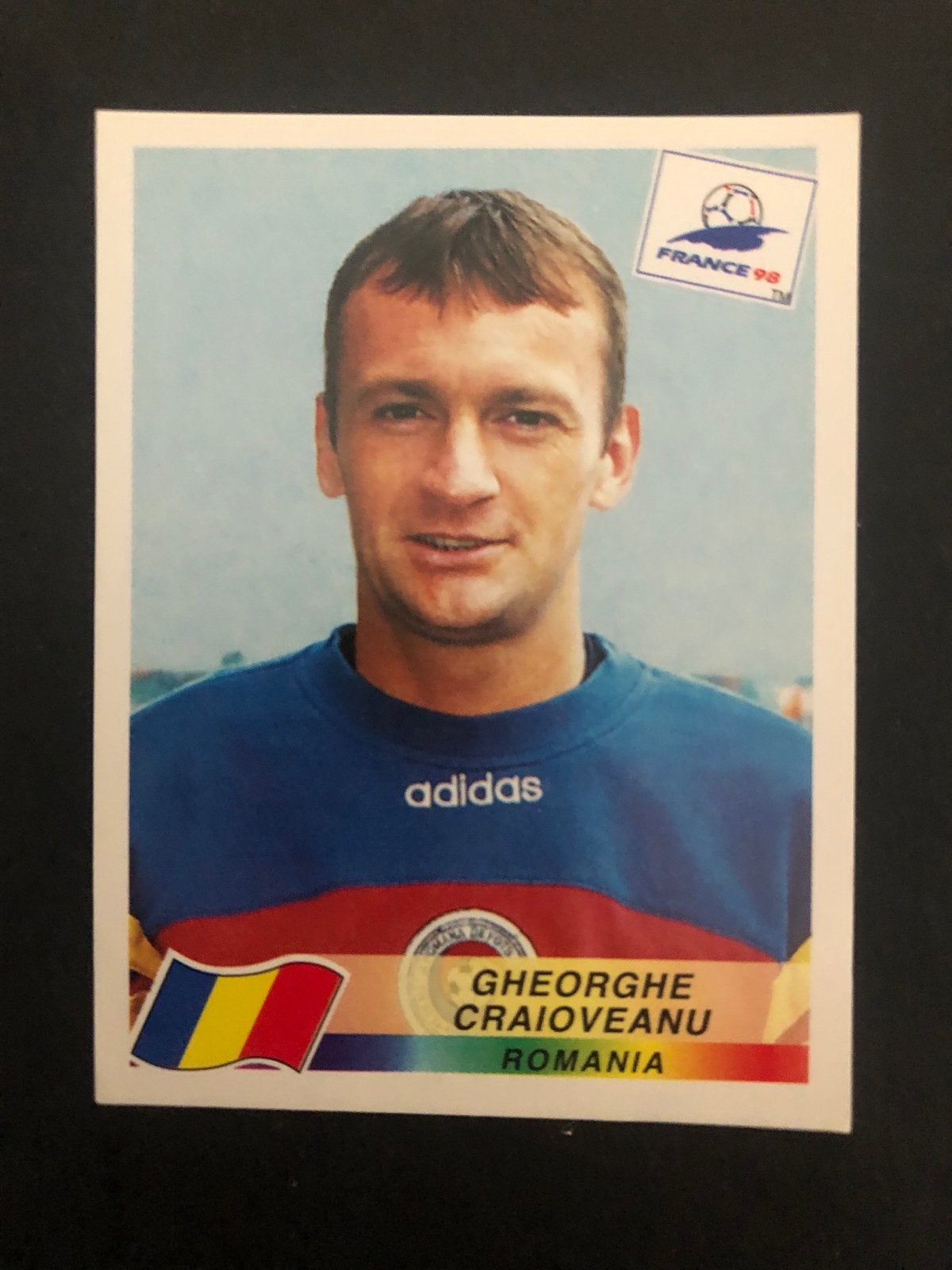 Gheorghe Craioveanu Panini France 98 WK Voetbal Plaatje, Ophalen of Verzenden, Zo goed als nieuw, Plaatje