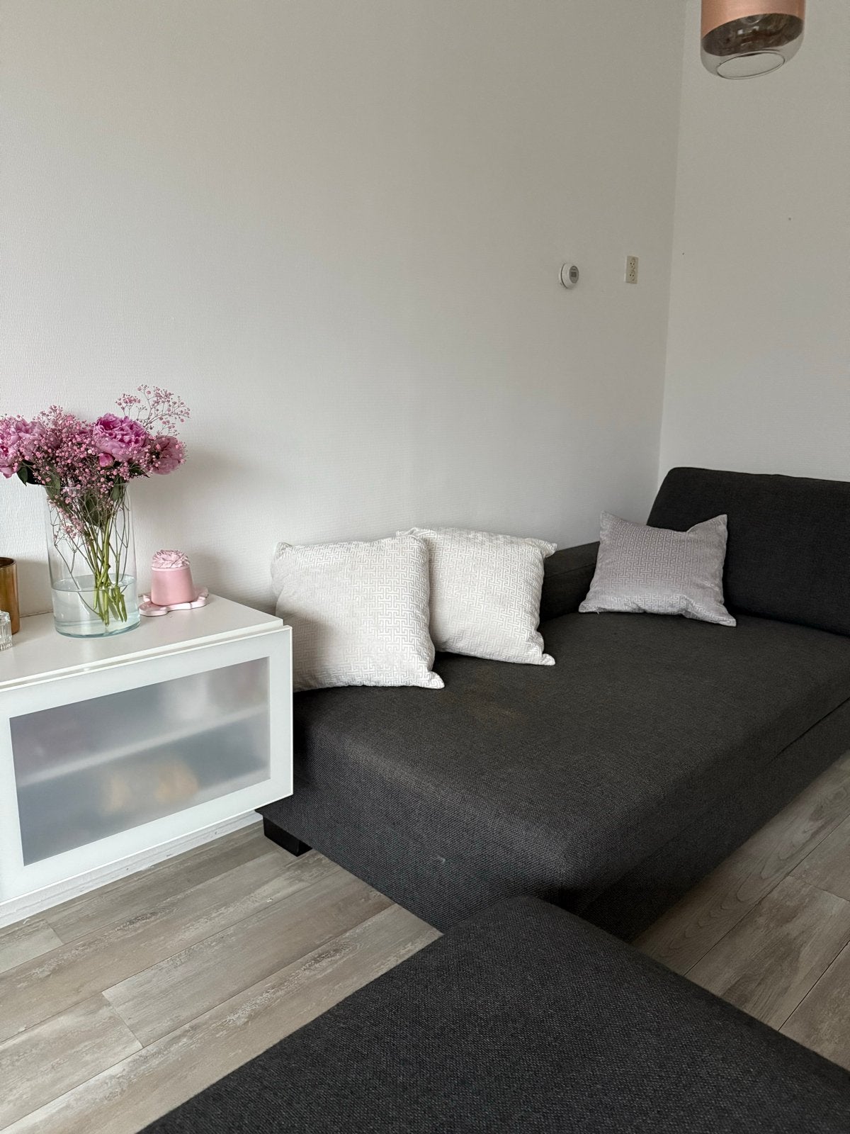 Donkergrijze chaise lounge met opbergruimte, Ophalen, Gebruikt, Eenpersoons, Minder dan 150 cm