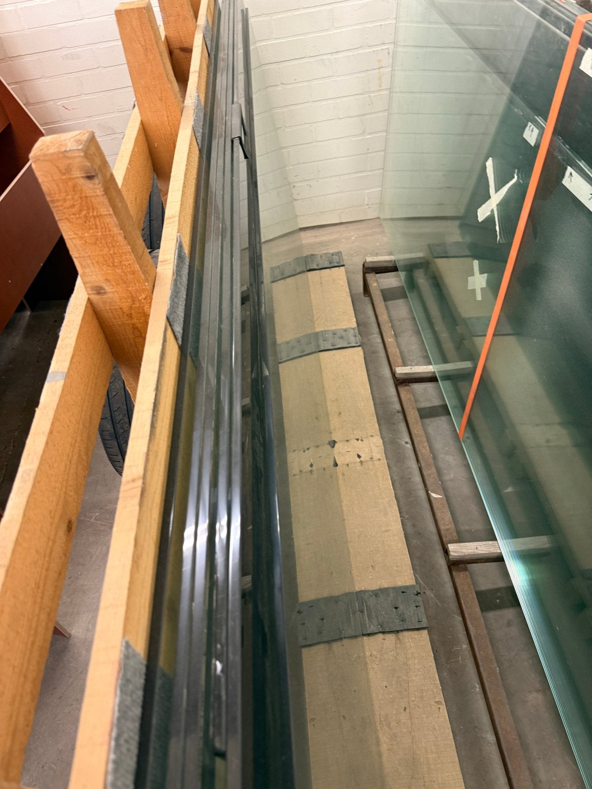 Diverse verandaglazen mix a+b keus. 25/30 stuks, Doe-het-zelf en Verbouw, Glas en Ramen, Gebruikt, 80 tot 120 cm, Glasplaat, Dubbelglas