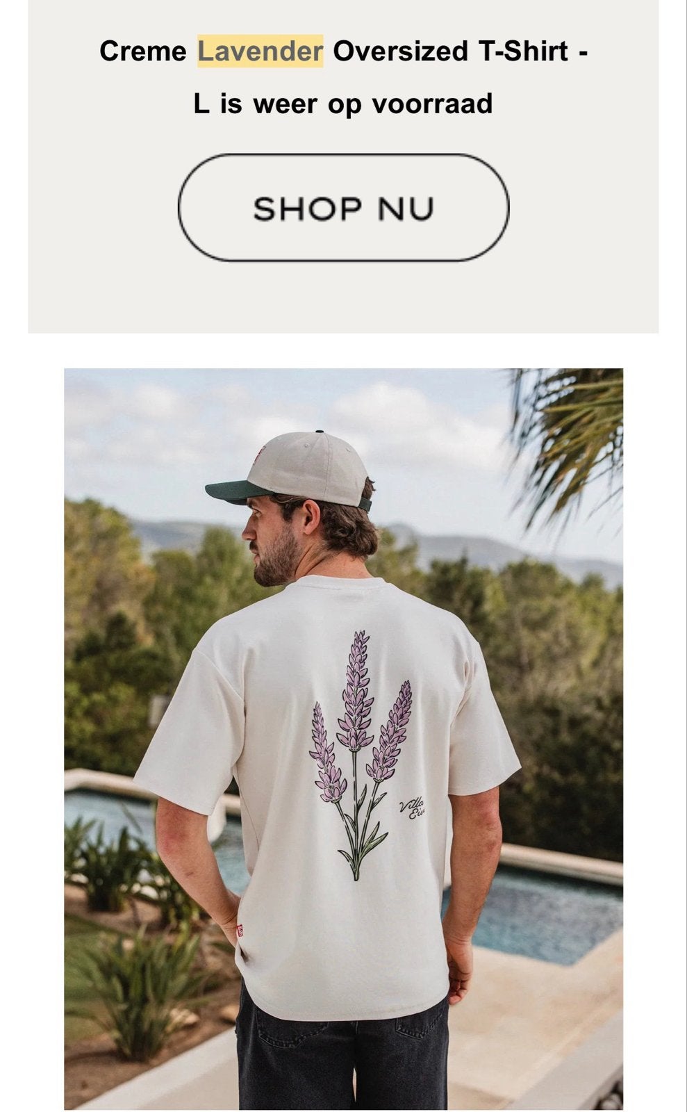 Gezocht! Lavender Oversized T-Shirt - Maat L 16/08, Kleding | Heren, Ophalen of Verzenden, Zo goed als nieuw, Maat 52/54 (L), Paars