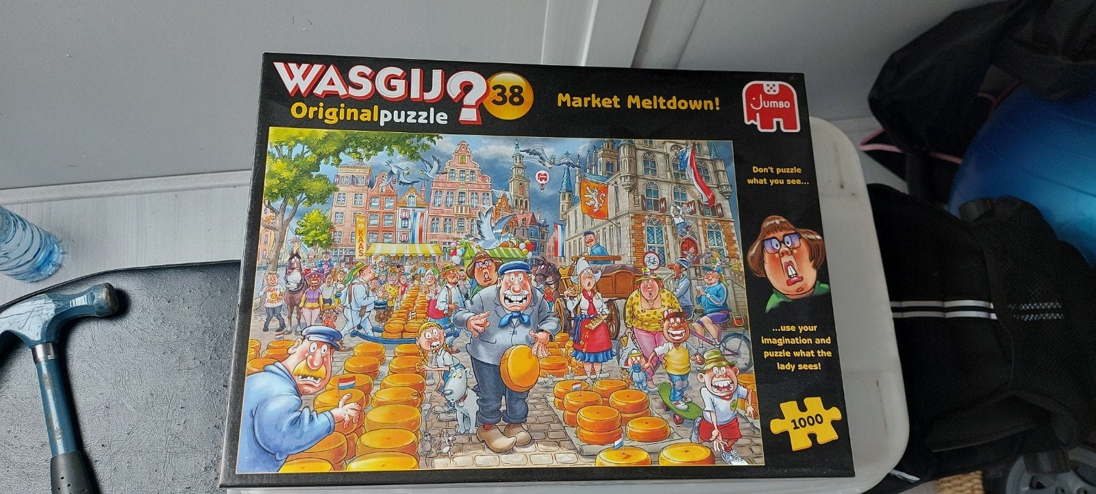 wasgij puzzel 1000 stukjes, Ophalen, 500 t/m 1500 stukjes, Zo goed als nieuw, Legpuzzel