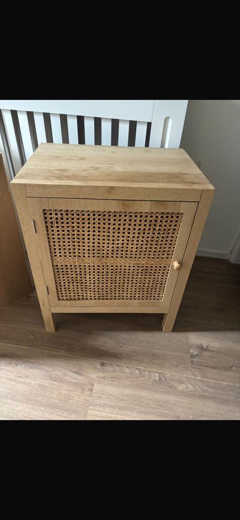 Rotan nachtkastjes, Huis en Inrichting, Slaapkamer | Nachtkastjes, Ophalen, Zo goed als nieuw, Minder dan 45 cm, Minder dan 55 cm