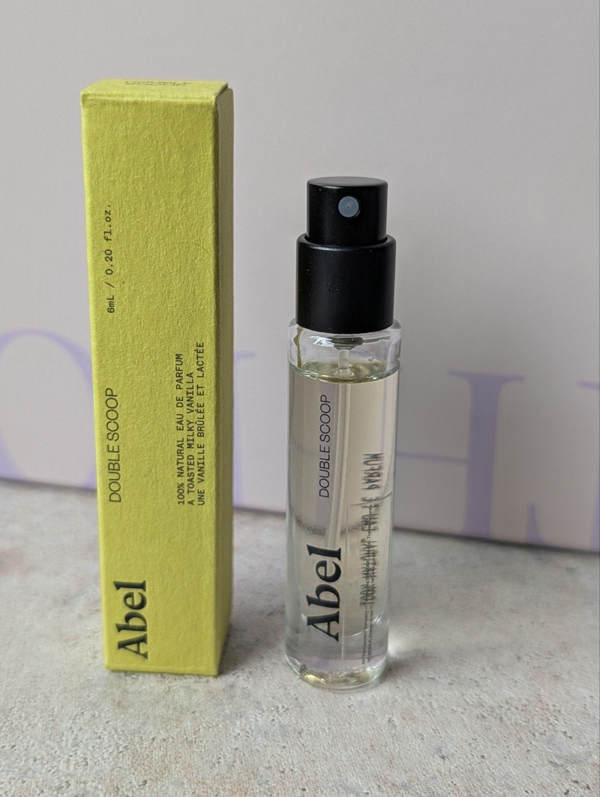 Abel Double Scoop Eau de Parfum 6 ml, Ophalen of Verzenden, Nieuw, Proef of Tester