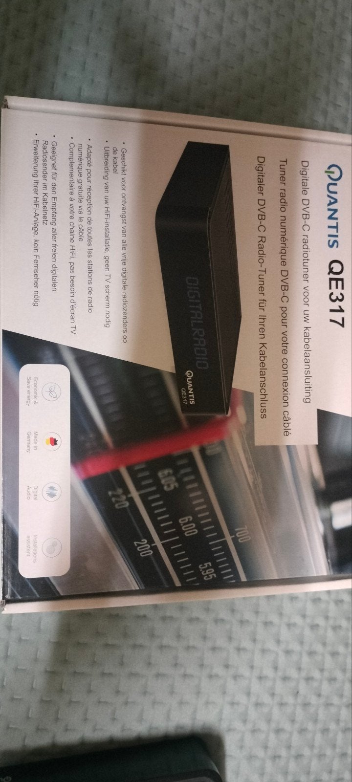 Quantis QE317 Digitale DVB-C Radio Tuner Kabel, Ophalen of Verzenden, Gebruikt, Decoder