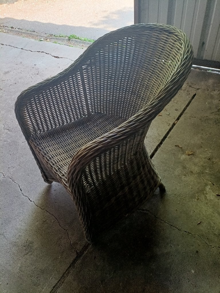 Tuinset  met 6 stoelen  met kussens, Ophalen, Gebruikt, Kunststof