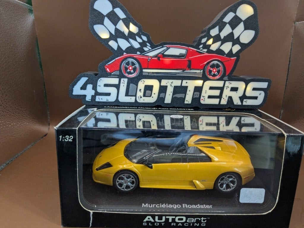 Autoart Lamborghini Murcielago Roadster Yellow, Ophalen of Verzenden, Nieuw, Elektrisch, Overige merken