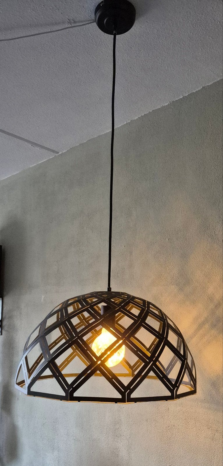 Hanglamp Zwart, Ophalen, Zo goed als nieuw, Metaal