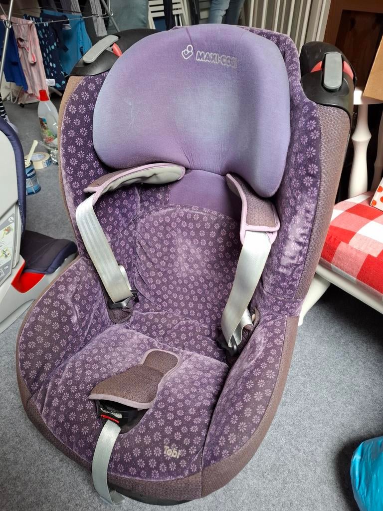 Maxi Cosi Tobi paarse autostoel, Ophalen, Verstelbare rugleuning, 9 t/m 18 kg, Maxi-Cosi