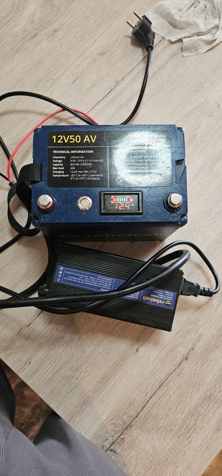 rebelcell 12v50ah, Watersport en Boten, Ophalen, Gebruikt, Overige typen