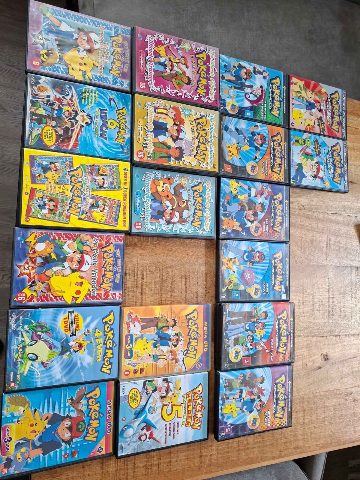 23 Pokémon DVD's Nederlands Gesproken (incl. dubbele), Gebruikt, Animatie, Bonusmateriaal, Tv-serie