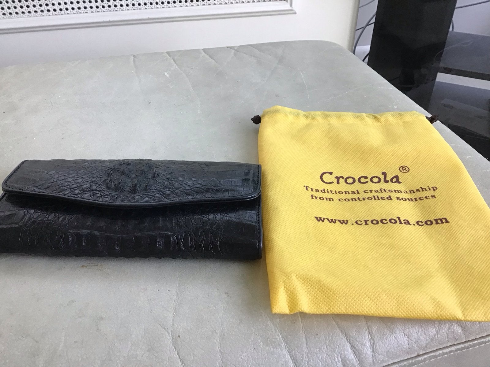 Nieuwe Crocola Krokodillen Portemonnee, Overige merken, Zwart, Nieuw, Ophalen of Verzenden