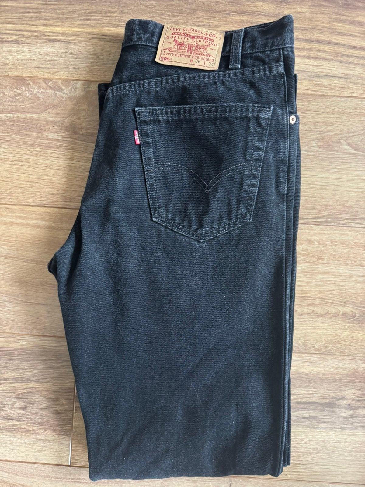 Vintage Levis 505 ongedragen W36 L34, Ophalen of Verzenden, Nieuw, Zwart, W33 - W34 (confectie 48/50)