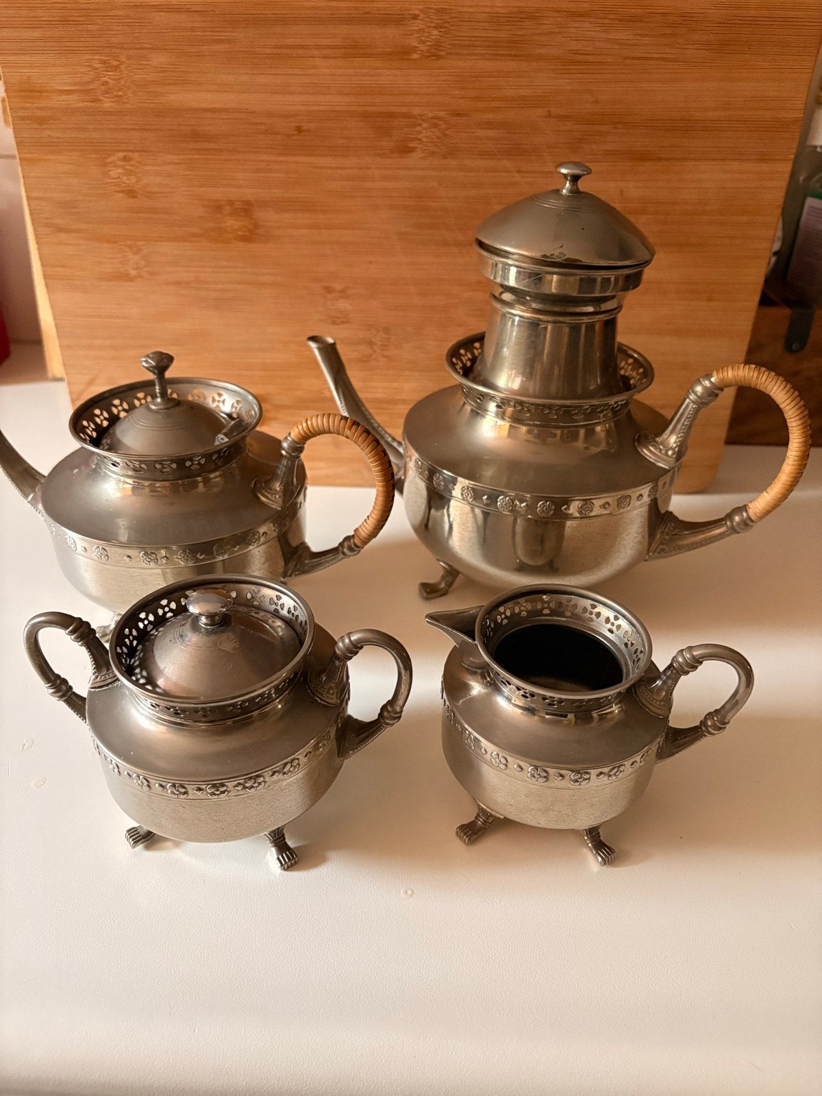 Vintage Art Deco Theeservies - Daalderop Tiel, Ophalen