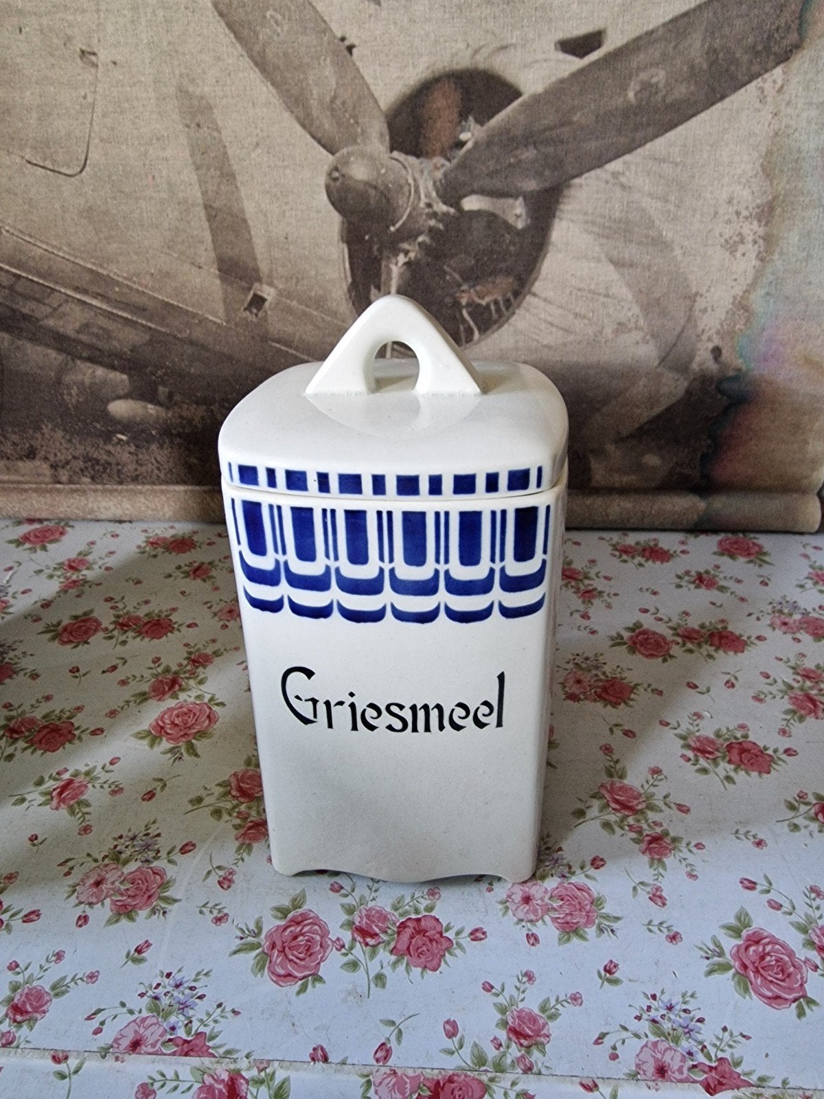 Voorraadpot societe ceramique Griesmeel, Ophalen of Verzenden