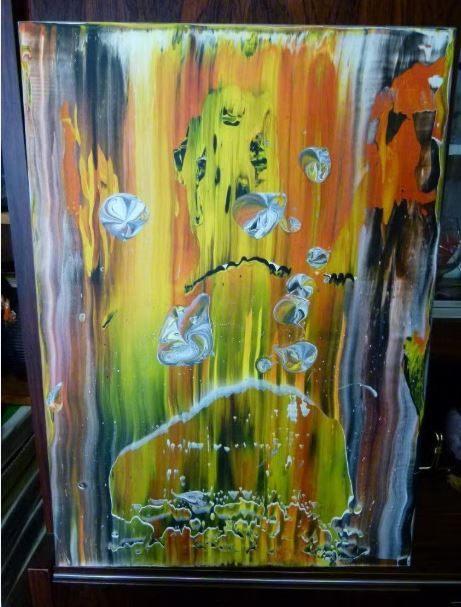 modern werk op canvas fantasie abstract, Ophalen