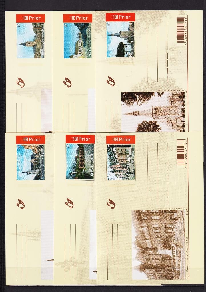 België 2004 Geïllustreerde briefkaarten BK118-BK127 **, Postzegels en Munten, Ophalen, Postfris, Postfris