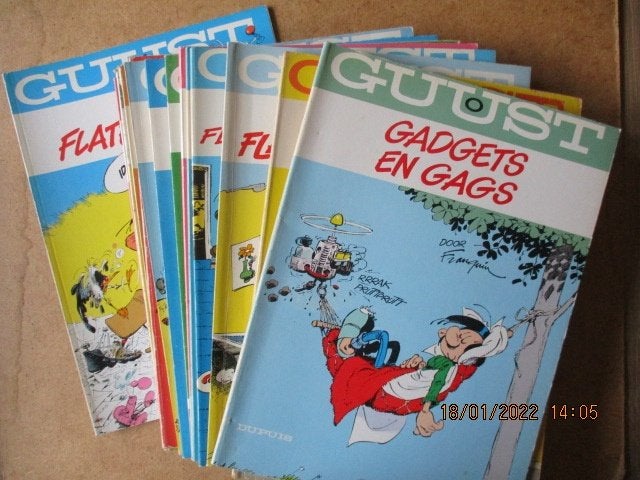 adv5485 guust album serie, Boeken, Eén stripboek, Ophalen, Gelezen