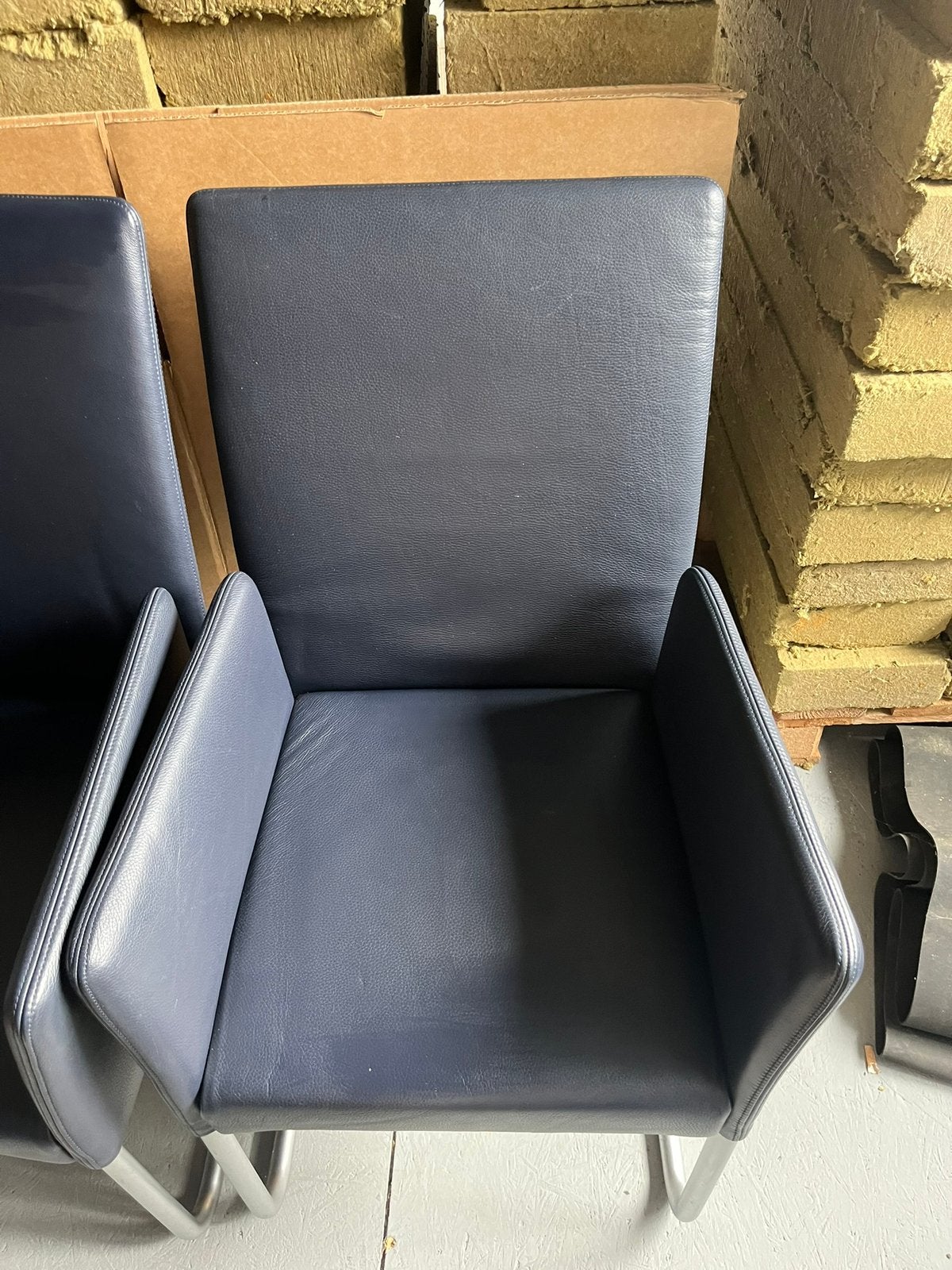 Walter knoll eetkamerstoel., Ophalen, Zo goed als nieuw, Blauw