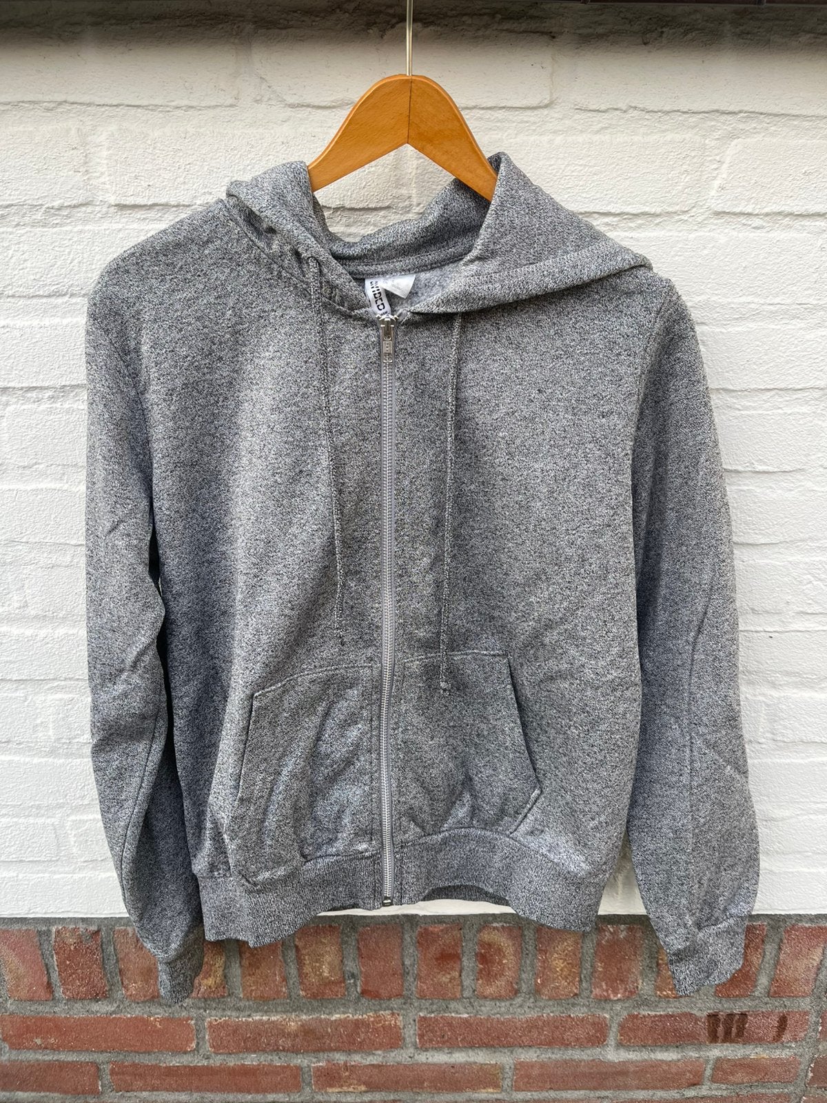 Grijs gemêleerd H&M Divided basic vest - rits hoodie maat S, Ophalen of Verzenden