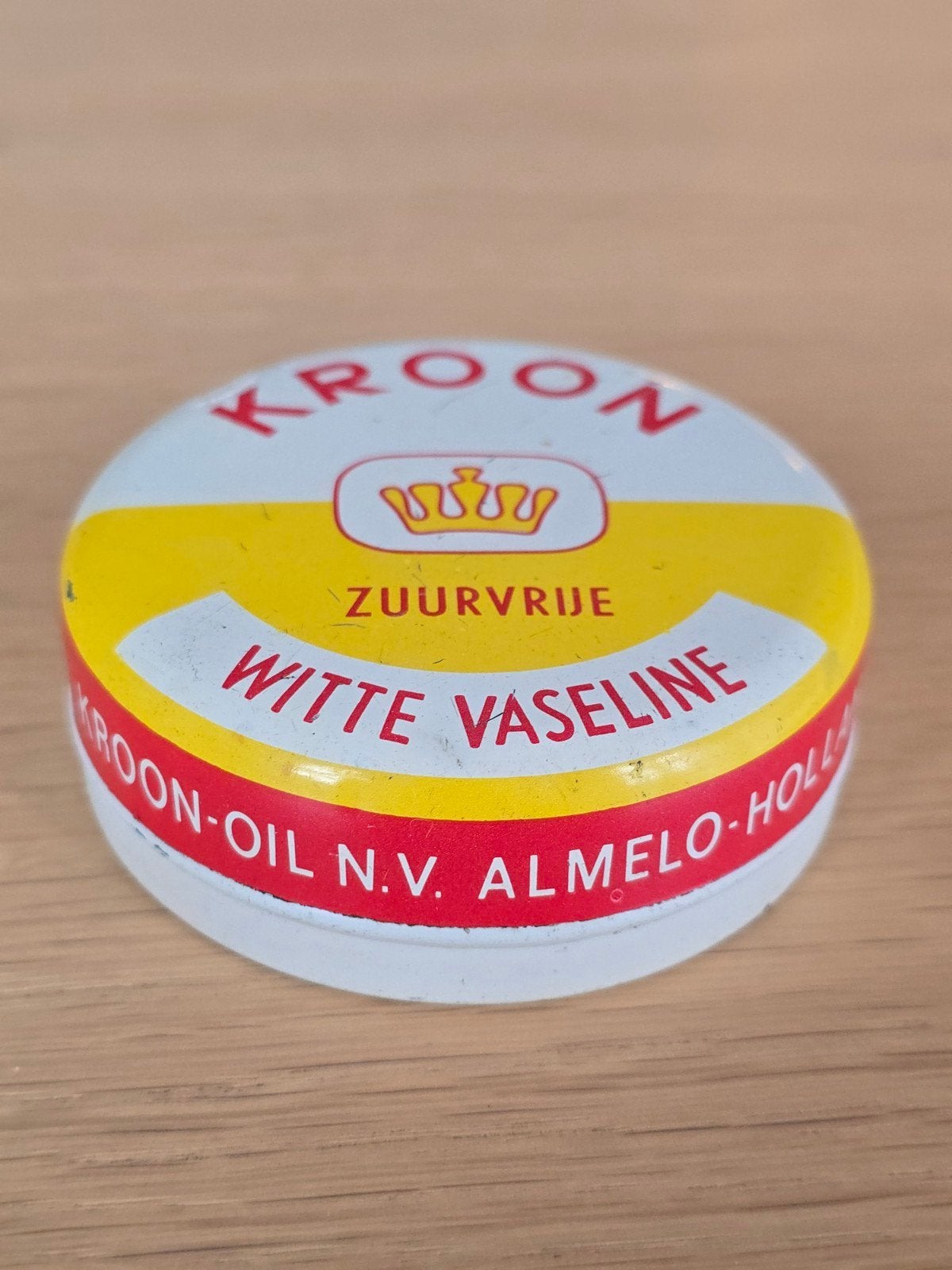 Zeldzaam antiek KROON OIL N.V. ALMELO HOLLAND BLIK Zuurvrij, Ophalen of Verzenden, Zo goed als nieuw, Overige