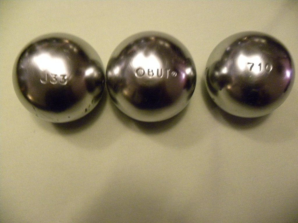 WEDSTRIJD JEU DE BOULES/PETANQUE SETS GEBRUIKT OBUT JB INT, Ophalen of Verzenden, Gebruikt