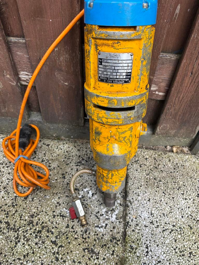 WEKA DK 22 Diamantboormachine Krachtige Boormachine, Doe-het-zelf en Verbouw, Ophalen of Verzenden, Gebruikt, 600 watt of meer