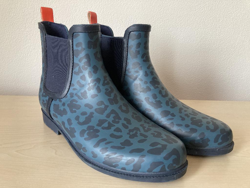 Te koop lage regenlaarzen maat 39., Blauw, Regenlaarzen, Gedragen, Esmara