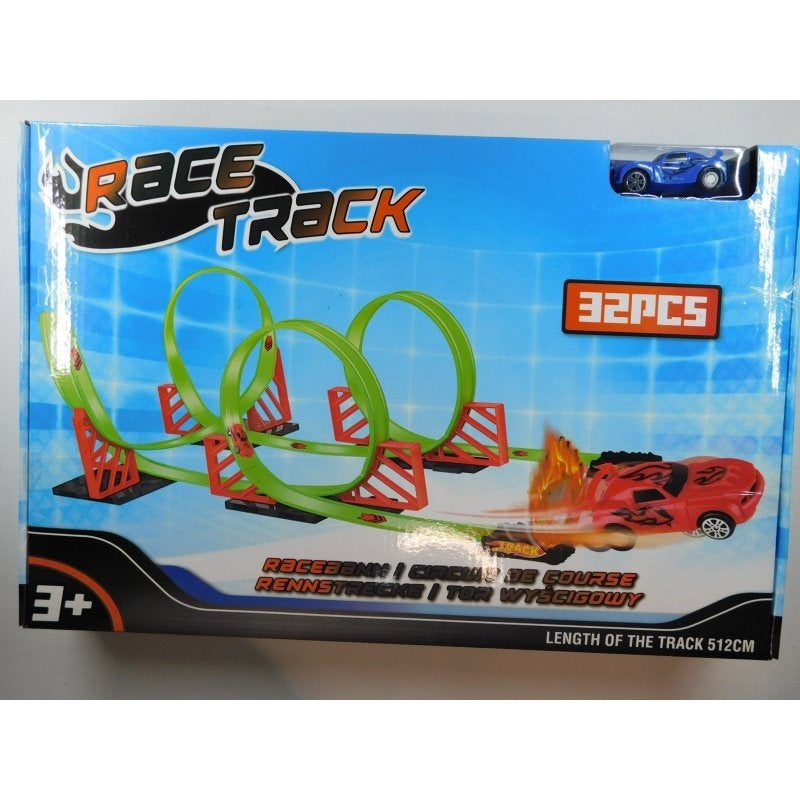 Racebaan Set Met Raceauto 32-Delig, Overige merken, Racebaan, Nieuw, Ophalen of Verzenden
